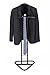 WILSHINE Men’s Valet Stand Suit Clothes Valet Rack Stand for Men Black Metal