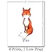 Woodland Animals Poster Prints - Deer Fox Owl Racoon Wall Decor, Nursery Art for Kids Room, Animal Posters For Bedroom, Baby Shower Present Idea, 8