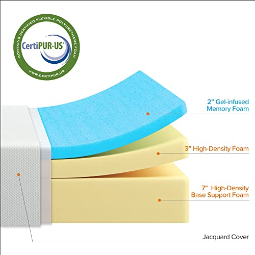 ZINUS 12 Inch Green Tea Cooling Gel Memory Foam Mattress / Cooling Gel