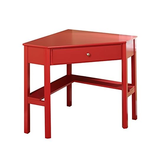 Target Marketing Systems Ellen Corner Desk with One Drawer and One
