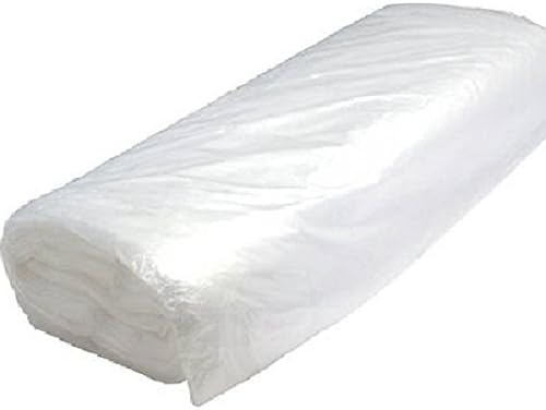 Equip247uk POLYTHENE DUST Sheet Waterproof Protects Against Paint Spills, Dirt & DUST (1, 2M X 25M), Clear