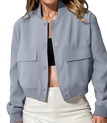 Modegal Women's Fall Varsity Bomber Jackets Long