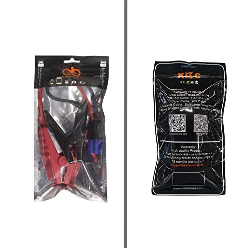 Kuncan Ec5 Battery Replacement KUNCAN EC5 Jump State Cable U2013 12V Alligato Clips To EC5 Connector Car Jumper Cable For Emergency Portable Car Jump Start Battery Booster Cable 10awg Wire%2f Battery Jump