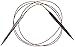 ChiaoGoo Red Lace Circular 32-inch (80cm) Stainless Steel Knitting Needle; Size US 10 (6mm) 7032-10