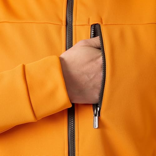 Herren Crew Fleece Jacket, Orange entzünden, L