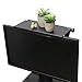 AHIER 13 Inch Cable Box Shelf for Wall Mounted TV, TV Top Shelf Mount on Desktop Computer Monitor to Hold Cable Boxes, Media Boxes, Game Console Black
