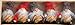 Straw Santas w/Knit Clothing - 5 pk
