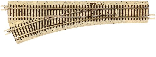 Atlas - N Code 65 True-Track 12.5" Left-Hand Turnout by ATLAS MODEL