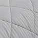 Lightweight Queen Goose Down Alternative Quilted Blanket with Satin Trim. Romana Collection by Home Fashion Designs High Rise Grey