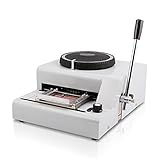 BestEquip Embossing Machine 72 Character Card Embosser for PVC Gift Card Credit ID VIP Manual Embosser Machine Credit Card(Embosser)