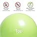Top Balance Anti-Burst Exercise Ball (Green, 65cm), Extra Thick Construction Supports up to 1000 lbs, Used for Fitness/Yoga/Ball Chair/Birthing with Easy to Inflate Foot Pump (Office & Home & Gym)