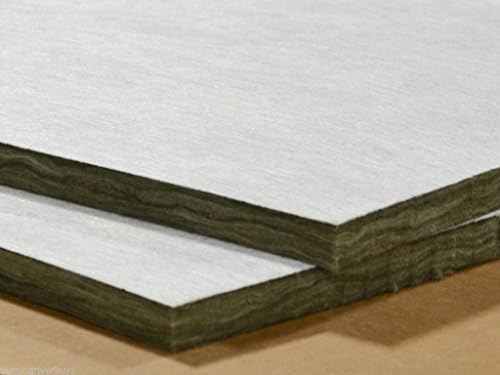 White Acoustic Drop Ceiling Tiles 24" x 48" x 1", Sound Absorbing, 10 pieces