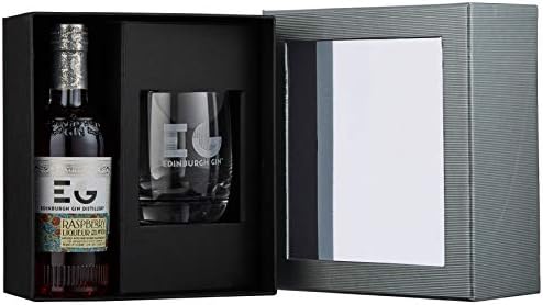 Edinburgh Gin Raspberry Gin Liqueur with Glass Gift Set 20cl