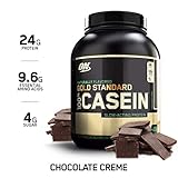 OPTIMUM NUTRITION GOLD STANDARD 100% Micellar Casein Protein Powder, Naturally Flavored Chocolate Cr&egrave;me, 4 Pound