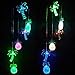 Solar Coconut Tree Pineapple LED Wind Chimes Outdoor - Waterproof Solar Powered Changing Light Color Trees Pineapples Mobile Romantic Wind-Bell for Home, Party, Festival Decor, Night Garden Decoration