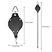ODDIER Retractable Heavy Duty Easy Reach Pulley Plant Hanging Flower Basket Hook Hanger for Garden Baskets Pots and Birds Feeder Hang High up and Pull Down to Water Or Feed Pack of 2 (Black)