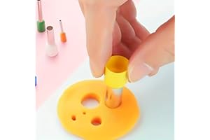 Clay Cutter Set - Hollow Circle Cutters & Earring Hole Tools for Polymer Clay, Ceramic Carving & DIY Craft Projects (8Pcs)