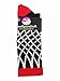 MadSportsStuff Crew Length Elite Basketball Socks with Net (Black/Red, Medium)