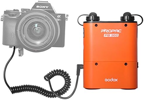Fomito Portable Flash Power Battery Pack Kit Godox PB960 for Sony A7 A7S A7SII A7R A7K A7M2 Cameras with NP-PW20 AC Power Supply Adapter + PB SX Flash Power Cable for Sony HVL-F58AM, HVL-F56AM Flashes