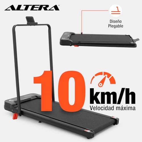 Altera Homestep Plus - Walking Pad Caminadora Eléctrica 1-10 km/h 2 HP | Compacta con Agarradera – Caminadora Portátil para Casa, Pantalla Digital, Entrenamiento Cardio, Para Caminar y Correr Suave