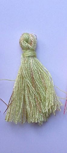 Tassels Trim Decorative (1Sets of 4Pcs ), Tassel 1" Tassel Fringe Drapery Trimmings Tassels Decoration Pendant Tassels Wonderful for Supplies Making Handmade Crafts Needs Sewing Tools (Yellow)