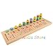 AnOs-Toys Colourful Montessori Teaching Tool Math Number Wood Board Preschool Toy Kid