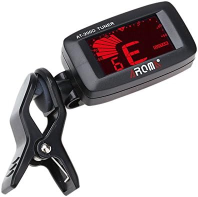 PeachFYE Guitar Clip on Tone Tuner, LCD Clip-on Electronic Chromatic Clip On Digital Tuner For Acoustic Electric Guitar Bass Violin Ukulele