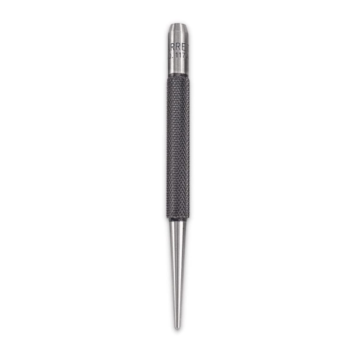 Starrett 117A Centre Punch With Round Shank, 4" Length, 5/64" Tapered Point Diameter