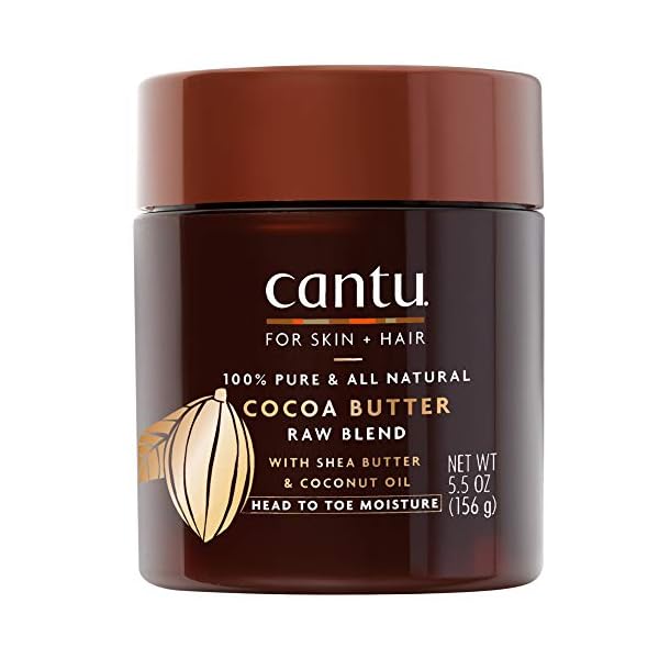 Cantu-Skincare-Cocoa-Butter-Raw-Blend-156g Cantu Skincare Cocoa Butter Raw Blend 156 g (Pack of 1) (Packaging may vary)