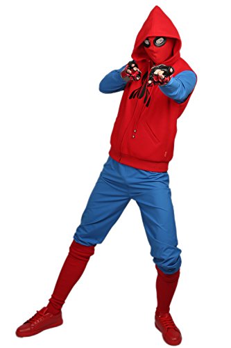 Super Spider Costume Outfit Homemade Suit for Halloween Cosplay