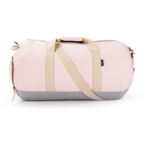 Oflamn women s canvas sport gym bag round duffel bag we…