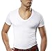 Mr. Davis Comfort Fit Premium Bamboo Viscose Tailored Cut V Neck Men's Undershirt Size Large in White 3 Pack