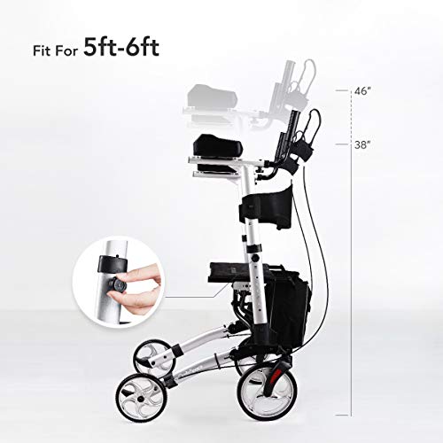 OasisSpace Folding Upright Walker, Armrest Walker with Forearm Support