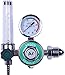 Argon Regulator with Flow Meter TIG Welder MIG Welding CO2 Regulator 0 to 30 L/MIN 0-25 MPA Pressure Gauge CGA580 Inlet Connection Gas Welding Regulator Built-in Flow Meter MDC99002
