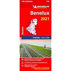 BENELUX 11714 CARTE NATIONAL 2021 MICHELIN KAART