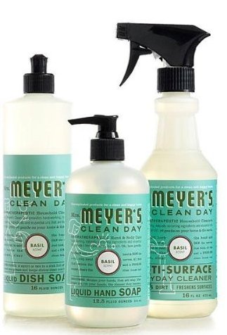 Mrs. Meyers Clean Day Basil Kitchen Basics Set