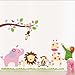 Nursery Wall Sticker Decals for Boys and Girls Children's Wall D¨¦cor Art Sticker Zoo Wall Decals