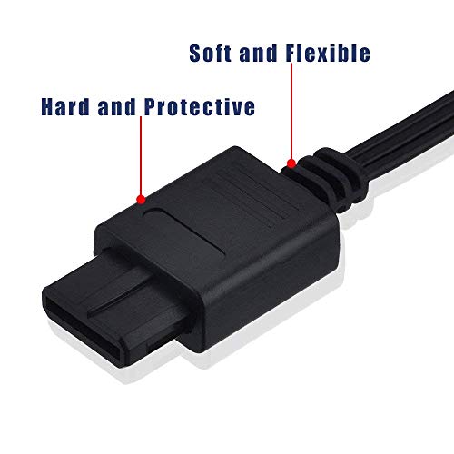 AV Cable Composite Video Cord Compatible with Nintendo 64/N64/GameCube/Super Nintendo SNES TV Game(6 Feet)