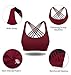 YIANNA Sports Bras for Women – Medium Support Strappy Sports Bra Padded for Yoga, Running, Fitness – Athletic Gym Tops,YA-BRA147-Red-Sthumb 4