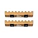 HOT BLOW Dryer Comb Attachment Heat Plates for Smooth, Shiny & Frizz-Free Hair | Improves Blow Drying Time, Universal Fit for Standard Hair Dryer Nozzle Attachment (1-Pair, Gold), Nozzle not included
