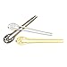 3 Pcs/Set U-fat Plug Hair Fork Hair Clips Stick Pin Hair Accessories for Girls Womens,Golden,Silver,Bronze by Team-Management