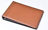 Leather 7 Ring Business Check Binder for 3 on a