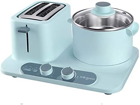5 in 1 Multi-Function Breakfast Machine Home Toaster,with Mini Frying Pan, Steamer, Wide Slot, Steamed, Boiled, Fried, Six levels adjustable,1320W