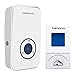 Waterproof Wireless Doorbell Kit for Home, Laneco door bell with 1 Remote Button and 1 Plug-in Receivers Operating up to 656 feet Long Range, No Batteries Required for Receiver