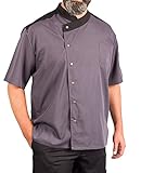 Lightweight Uptown Snap Front Chef Coat
