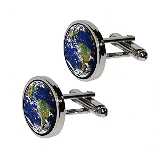 Planet Earth Cufflinks Men's Space Astronomy