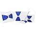 Tinksky Wedding Guest Book + Pen + Pen Stand + Ring Pillow + Flower Basket Set (White + Royal Blue)