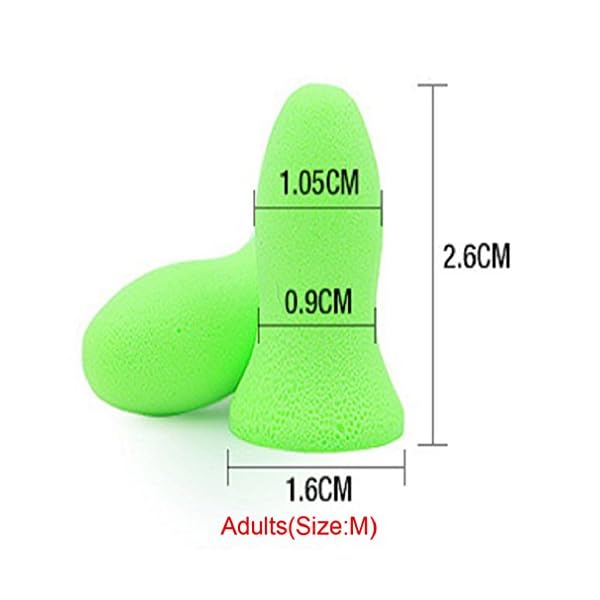 Top-Reusable-Comfortable-EarplugsPolyurethance-Memory-FoamEar-Shield-484dB-Highest-NRR-for-Sleeping-Travel-Work-Hearing-ProtectionGreen