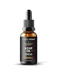 Pure Hemp Oil Extract for Pain Relief, Anxiety and Sleep Support - 5000MG Full Spectrum Raw and...