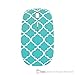 TopCase Quatrefoil/Moroccan Trellis Series Hot Blue/Turquoise USB Optical Wireless Mouse for MacBook (pro, air) and All Laptop + TopCase Designed Chevron Mouse Pad